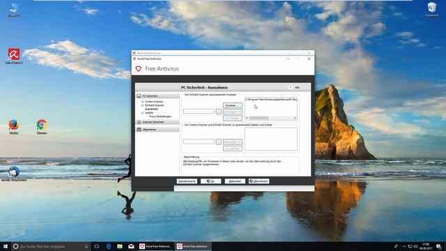 Avira Free Antivirus - Ausnahmen definieren смотреть онлайн