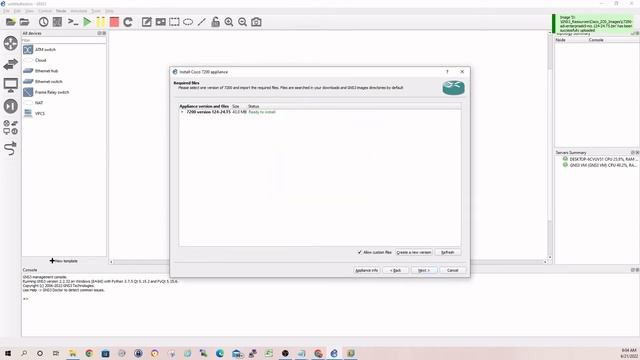 GNS3 Importing Cisco IOS Images Devices смотреть онлайн