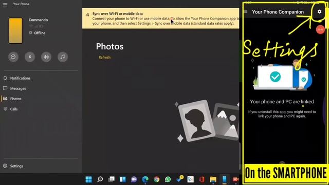 Windows 11 : Syncing Smartphone's notifications, messages, photo, calls and sharing webpages смотреть онлайн