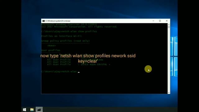 CMD : Find all Wi-Fi passwords with command on Windows 10/8.1/8/7 смотреть онлайн