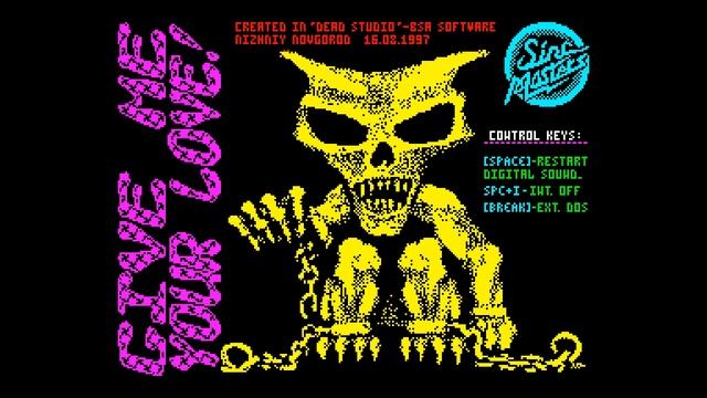 Give Me Your Love - BSA Software [#zx spectrum AY Music Demo] смотреть онлайн