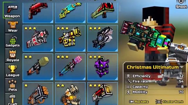 Pixel Gun 15.1.2 iCloud Hack All Guns, Everything Maxed!!! смотреть онлайн