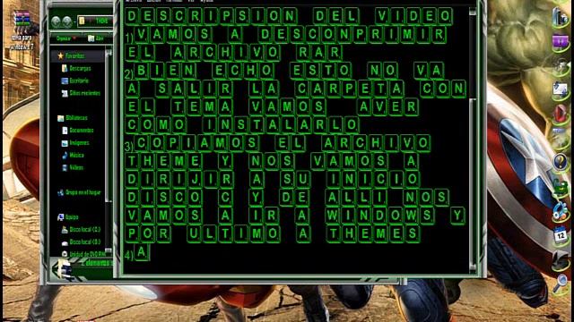 COMO PONER NUEVO THEME BLUE EN WINDOWS 7 2012(bien esplicadito) смотреть онлайн