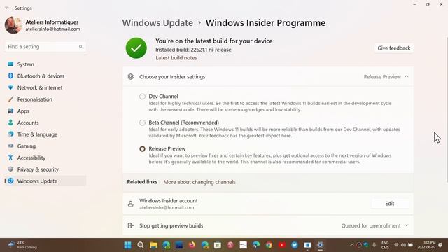 Windows 11 Build 22621 moves to Release preview getting closer to official release in the fall смотреть онлайн