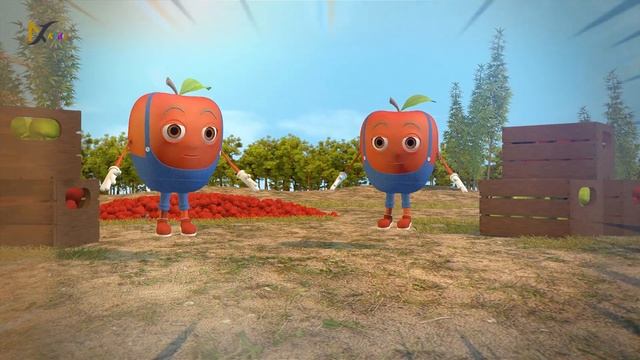 Apple Apple Song | Learn Fruits For Kids | Red Apple Green Apple Song смотреть онлайн