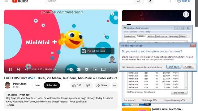 (Requested) Logo History #522 has bsod VM смотреть онлайн