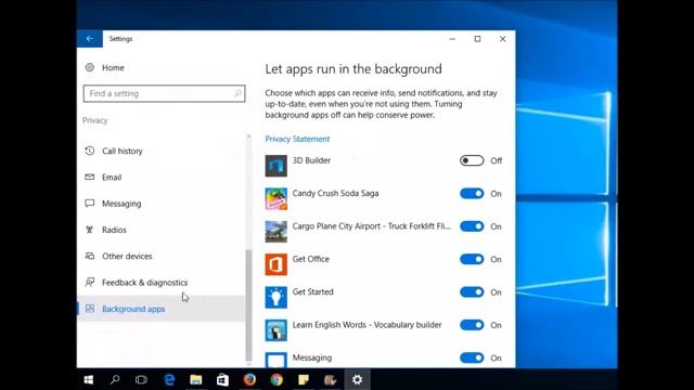 Windows 10 - How to control which apps run in the background смотреть онлайн