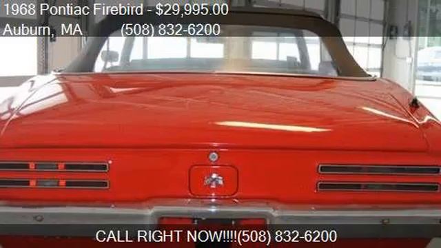1968 Pontiac Firebird for sale in Auburn, MA 01501 at LUNDG смотреть онлайн