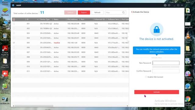 activation IP camera HIK смотреть онлайн