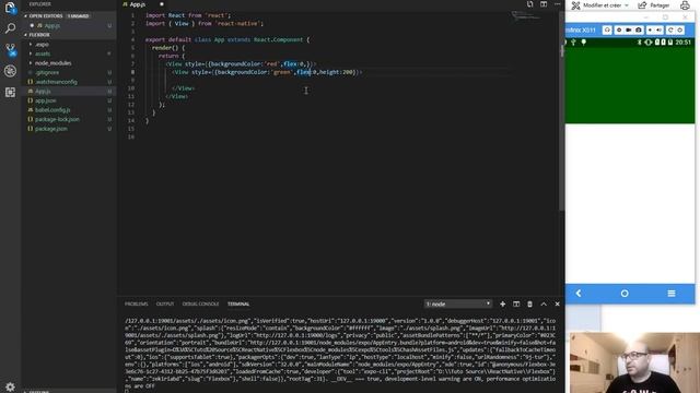 Layout with Flexbox · React Native - الفلاكس في الرياكت نتيف смотреть онлайн
