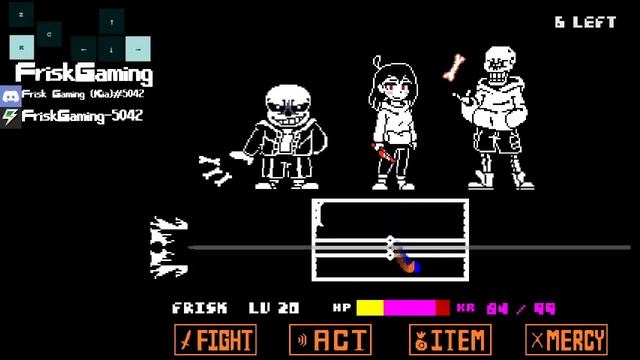 Bad Time Trio Hard Mode By FDY Normal Mode 20 Heals!! | Undertale Fangame смотреть онлайн