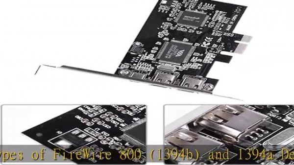 Bewinner PCI-Express Card, PCI-E PCI Express FireWire 1394a IEEE 1394 Controller Card with Firewire