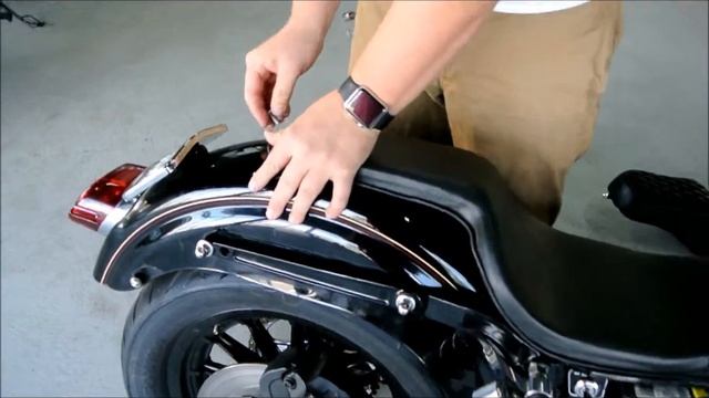 1996 2005 Harley Dyna 2 up on the frame seat Mother Road customs смотреть онлайн