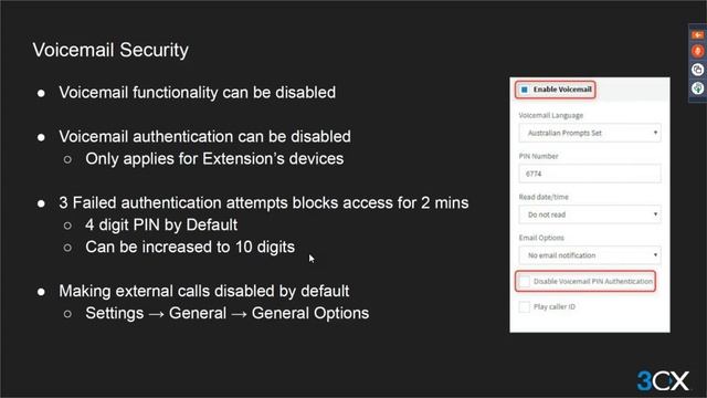 3cx lec 7(Voice mail) смотреть онлайн