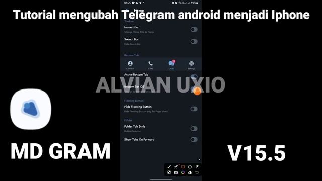 Tutorial Mengubah Telegram android Menjadi iOS (iPhone) || MDGram v15.5 смотреть онлайн