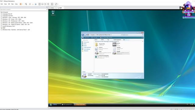 WIN Vista - VMware Tools in VMware installieren / WIN Vista - Install VMware Tools in VMware смотреть онлайн