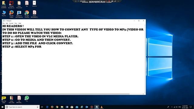 CONVERT ANY TYPE OF VIDEO TO MP3 смотреть онлайн