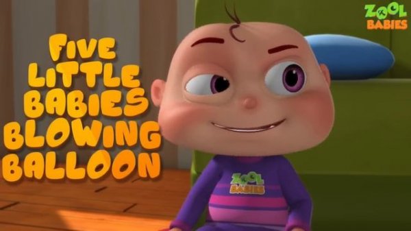 Five Little Babies Driving Monster Trucks | Zool Babies Surprise Eggs | Nursery Rhymes Collection