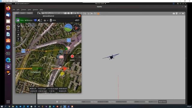 PX4 Gazebo Plane Mission testing смотреть онлайн