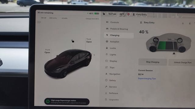 Actual video footage on how to charge your Tesla at super charger station! смотреть онлайн