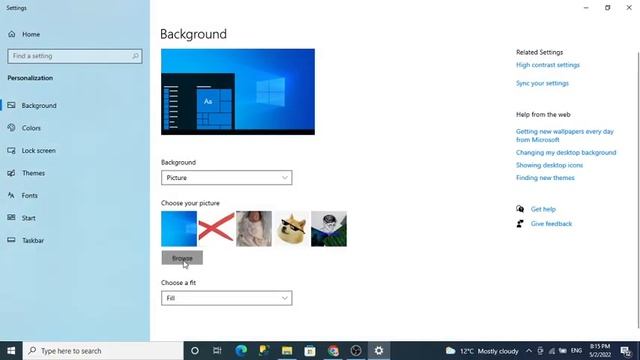 The easiest way to change your background in windows 10 смотреть онлайн