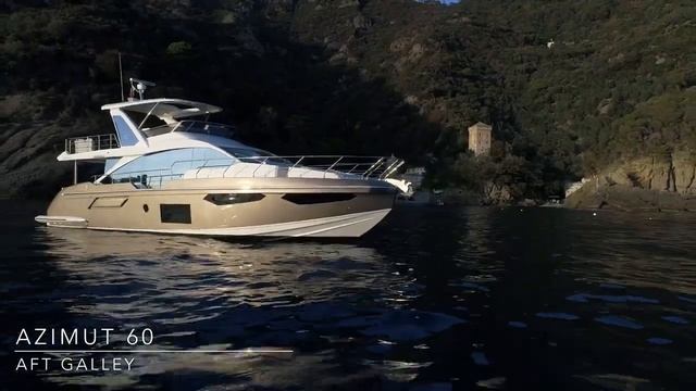 Azimut Fly 60: Two Main Deck Layout Choices - Aft Galley & Forward Galley смотреть онлайн