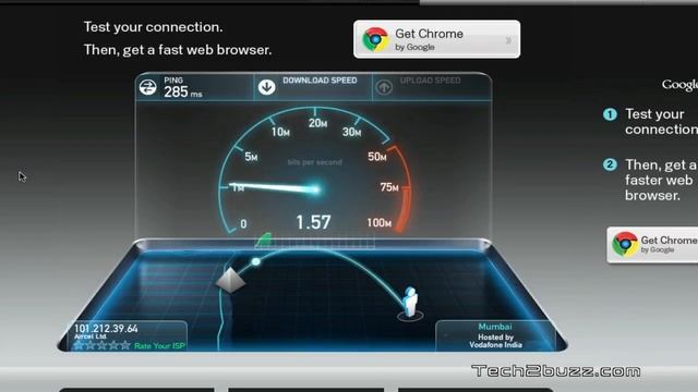 Aircel 3G speed test (India) смотреть онлайн