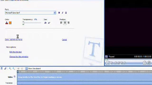 RE:help using windows movie maker (FOR VISTA) смотреть онлайн
