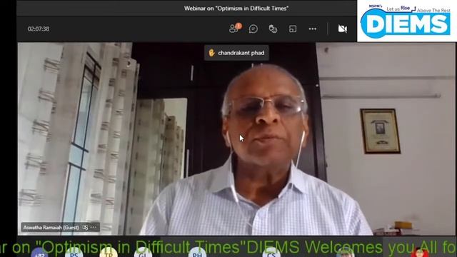Webinar on " O P T I M I S M I N D I F F I C U LT T I M E S " смотреть онлайн
