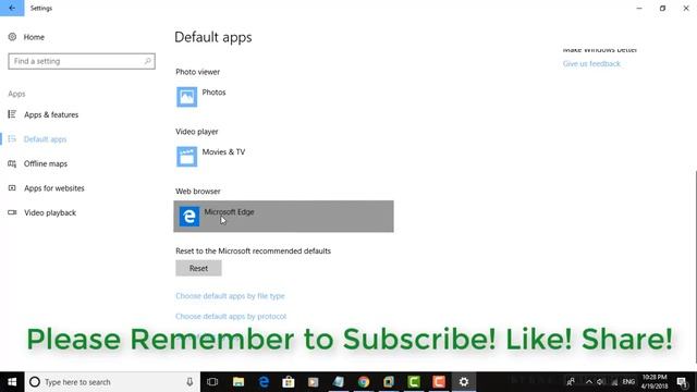 How to set Default Browser for Internet in Windows 10 (Tutorial) смотреть онлайн