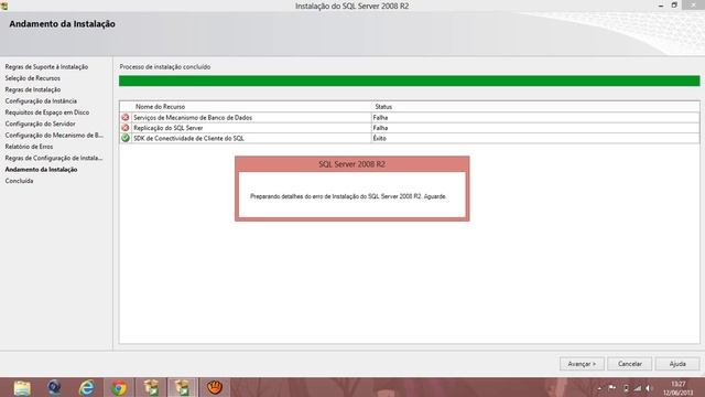 Erro Na Sql Server 2008 R2 No windows 8 смотреть онлайн