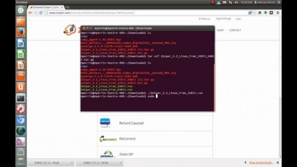 How to install Zoiper on Ubuntu