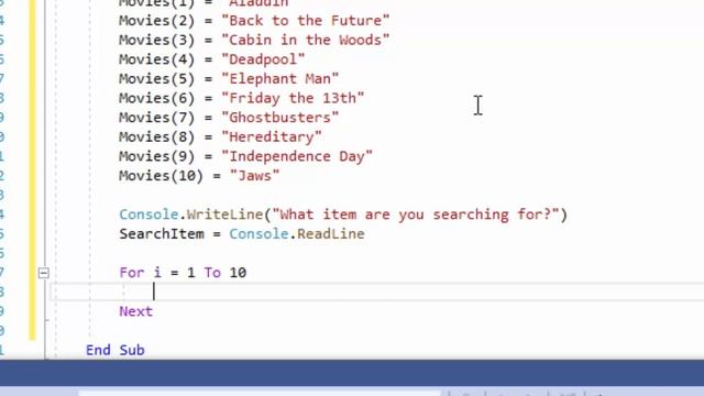 Linear Search in VB NET смотреть онлайн