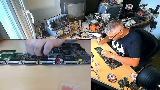 Réparation Amiga 1200 amputé d'une oreille en live. suite et fin. смотреть онлайн