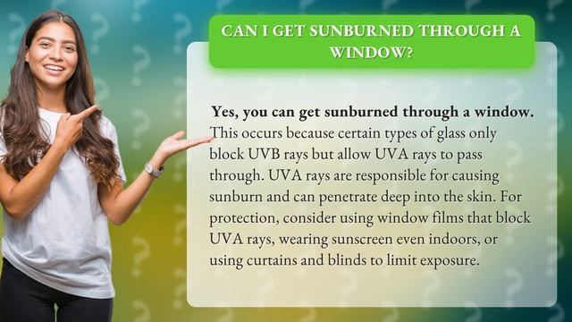 Can I get sunburned through a window? смотреть онлайн