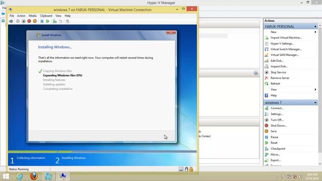 Installing Hyper-v on Windows 8.1 | Create Virtual Machine смотреть онлайн
