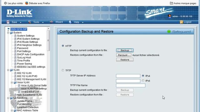 SAVE CONFIG BY HTTP IN PC SWITCH DLINK DGS 1210 10P смотреть онлайн