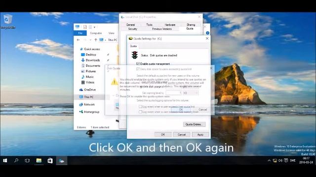 PC Prank in Windows - Limit the disk with Quota Settings смотреть онлайн