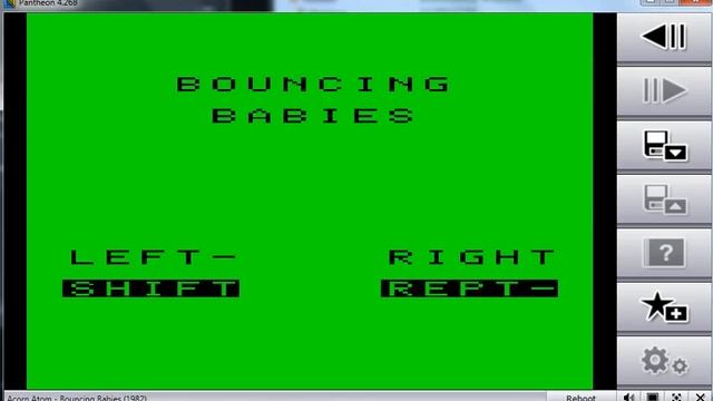 Bouncing Babies - Acorn Atom - emulador Pantheon 4.268 - testeado en Windows 7 x64 смотреть онлайн