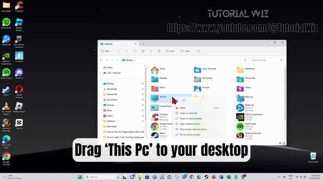 How to add My Computer Icon on Desktop in Windows 11 смотреть онлайн