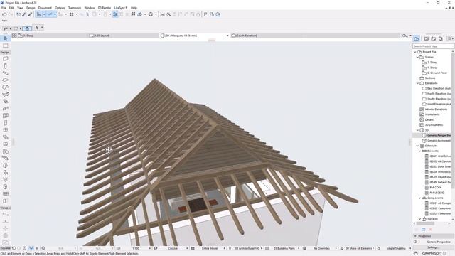 ArchiCAD Traditional Detailed Roof Design Beginner Tutorial смотреть онлайн
