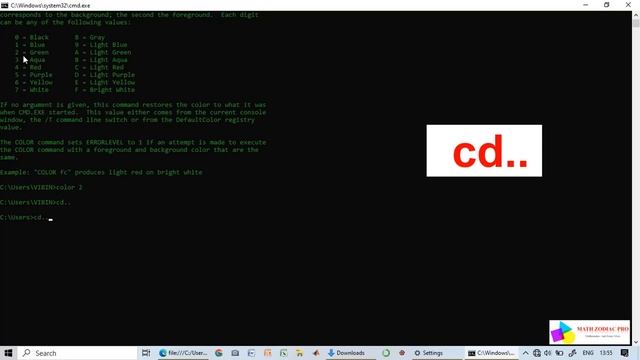 The cool CMD tricks and Hack command🤔🤔 | cmd tricks | cmd command | color change |dir смотреть онлайн