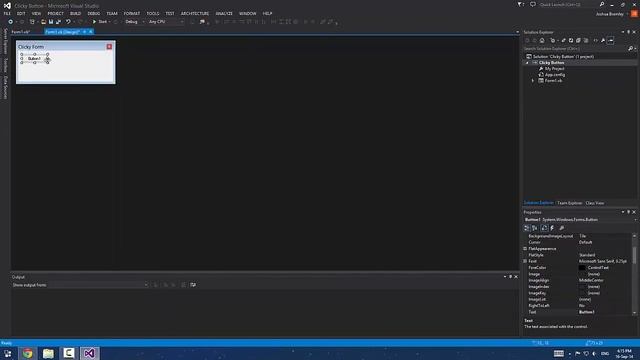 Clicky Button | Visual Studio | 4slime смотреть онлайн