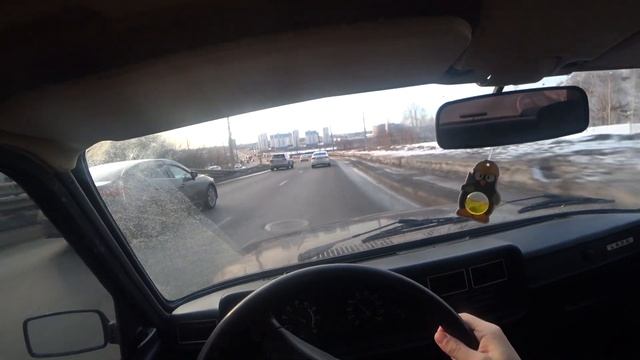Дрифт по сухому? Покатушки на ваз 2107 по городу. смотреть онлайн