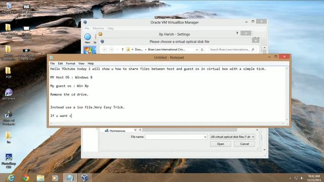 Share Files from Host and Guest OS.Simple ISO Trick.(NO Addons) смотреть онлайн