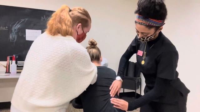 Aveda Massage Therapy | Week 5 Update || Chair Massage