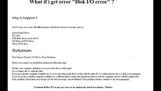 Skype Disk I/O Error Solution - Clickloop PVT - LTD смотреть онлайн