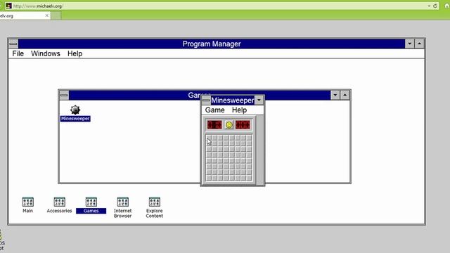 Classic Windows 3.1 Emulator (w/link in description) смотреть онлайн