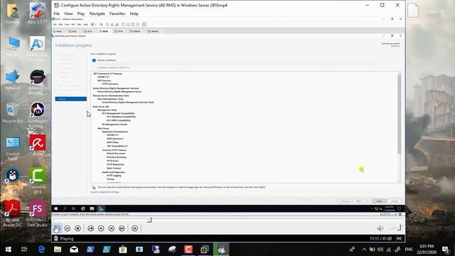 MS Deduplication & Setup and Configure active Directory Right Management Service (Part 1 English) смотреть онлайн