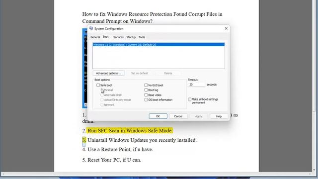 Fix Windows Resource Protection Found Corrupt Files in Command Prompt on Windows смотреть онлайн